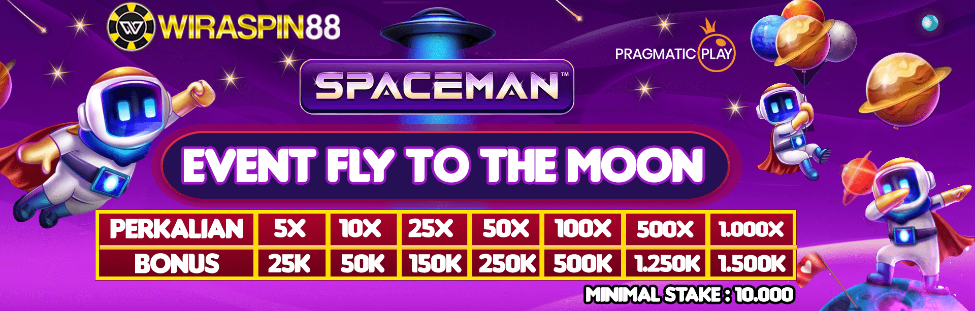 EVENT SPACEMAN FLY TO THE MOON